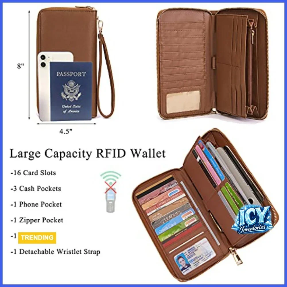 Large Hobo Crossbody Bag Set with Wallet, Synthetic Leather